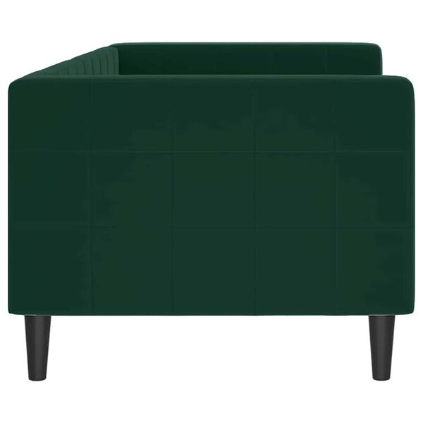vidaXL Letto da Giorno Verde Scuro 80x200 cm in Velluto