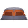 vidaXL Tenda Campeggio 10 Persone Grigio e Arancione Impermeabile