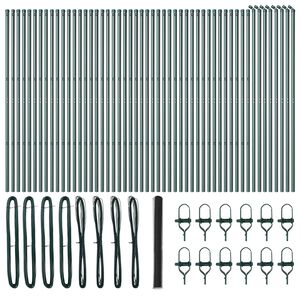 vidaXL Palo della recinzione Grigio