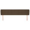 vidaXL Testiera ad Orecchio Marrone Scuro 163x23x78/88 cm in Tessuto