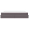 vidaXL Struttura letto con materasso con materasso 2 pcs Grigio PVC