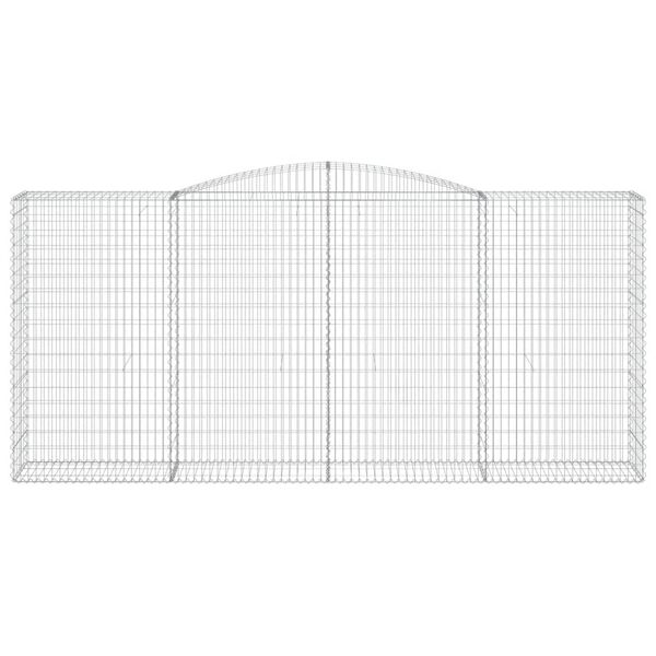 vidaXL Cesti Gabbioni ad Arco 3 pz 400x50x180/200 cm Ferro Zincato