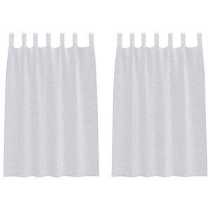 vidaXL Tenda in Velo 2 pz Grigio chiaro 140 x 140 cm Poliestere
