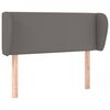 vidaXL Testiera ad Orecchio Grigia 83x23x78/88 cm in Similpelle