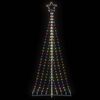 vidaXL Albero di Natale a LED 447 LED Colorato 250 cm