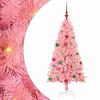 vidaXL Albero di Natale Rosa 150 cm PVC