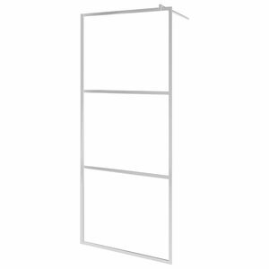 vidaXL Parete per Doccia Walk-in in Vetro Smerigliato ESG 80x195 cm