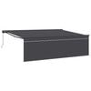vidaXL Tenda retrattile Antracite 450 &times; 300 cm Poliestere e Alluminio