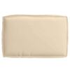vidaXL Cuscino Beige 60 x 40 x 8 cm Tessuto Oxford