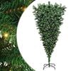 vidaXL Albero di Natale artificiale preilluminato capovolto con set di palline