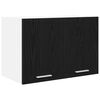vidaXL Armadio pensile 2 pcs Rovere Nero e Bianco 60 x 31 x 40 cm
