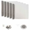 vidaXL Copertura per pozzetto di luce con clip 5 pz 70 x 130 cm
