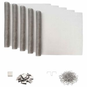 vidaXL Copertura per pozzetto di luce con clip 5 pz 70 x 130 cm