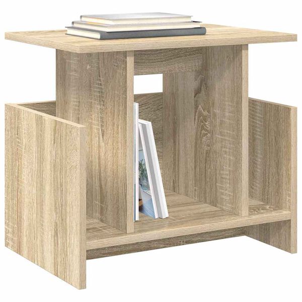 vidaXL Supporto TV Rovere Sonoma 50 x 35 x 45 cm Legno multistrato