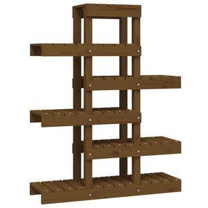 vidaXL Supporto per Piante Ambra 85x25x109,5 cm Legno Massello di Pino