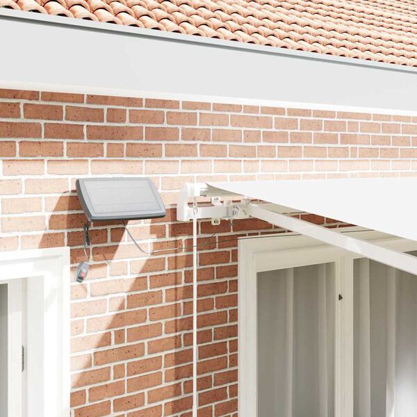 vidaXL Tenda Retrattile Bianco 350 x 250 cm Tessuto e acciaio