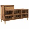 vidaXL Mobile per scarpe con cassetto Legno vecchio 102 x 36 x 60 cm