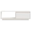 vidaXL Mobile Porta TV Bianco 110x30x33,5 cm in Legno Massello di Pino