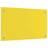 vidaXL Rivestimento da Cucina 2 pcs Giallo 70 x 40 cm vetro temperato