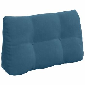 vidaXL Cuscino per Schiena Blu 80 x 24 x 50 cm Velluto