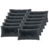 vidaXL Federa 12 pcs HEERLEN Antracite 40 x 80 cm Fleece PV