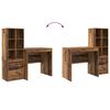 vidaXL Scrivania con cassetto 2 pcs Legno vecchio