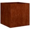 vidaXL Fioriera Arrugginita 40x40x40 cm in Acciaio Corten