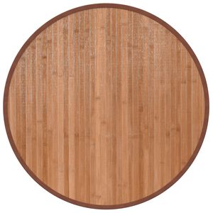 vidaXL Tappeto Rotondo Naturale 60 cm in Bamb&ugrave;