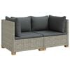 vidaXL 2 pz Set Lounge in Rattan con Cuscini GENDT Rattan naturale