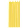 vidaXL Tende in Voile con Passanti 2 pz Giallo 140x260 cm