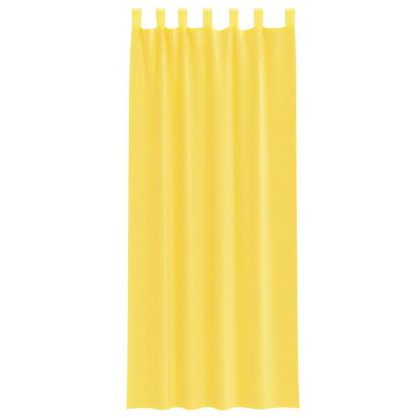 vidaXL Tende in Voile con Passanti 2 pz Giallo 140x260 cm