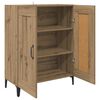 vidaXL Credenza Rovere artigianale 69,5 x 34 x 90 cm Legno multistrato