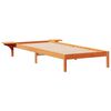 vidaXL Letto con Tavolini Laterali Marrone cerato 100 x 210 cm