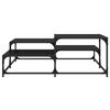 vidaXL Tavolino da salotto Rovere Nero 107 x 107 x 40 cm