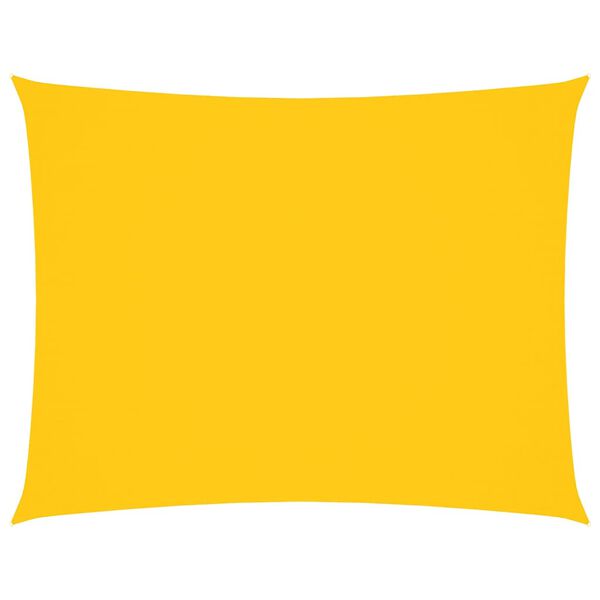 vidaXL Parasole a Vela Oxford Rettangolare 5x7 m Gialla
