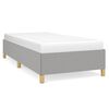 vidaXL Giroletto senza Materasso Grigio Chiaro 80x200 cm Tessuto