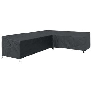 vidaXL Copertura per mobili 355 x 275 x 80 cm Tessuto Oxford 210D Nero