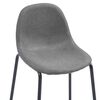 vidaXL Set da Bar 3 pz in Tessuto Grigio Talpa