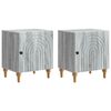 vidaXL Armadio da Notte 2 pcs Grigio Sonoma 43 x 34,5 x 50 cm