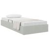 vidaXL Letto con Contenitore Grigio chiaro 100 x 203 cm Velluto
