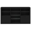 vidaXL Credenza con Luci LED Nera 181,5x37x100 cm