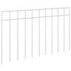 vidaXL Pannello di Recinzione da Giardino 12 pcs Acciaio zincato