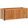 vidaXL Fioriera da Giardino 110x45x44 cm in Legno Acacia e Acciaio