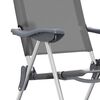 vidaXL Sedie Pieghevoli da Campeggio 2 pz Grigio in Alluminio
