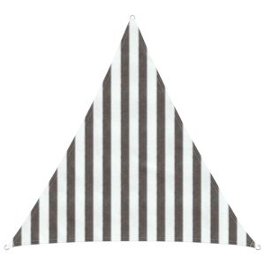 vidaXL Telo Ombra 2 x 2 x 2 m HDPE Triangolare Grigio chiaro e bianco
