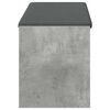 vidaXL Panca per ingresso con cuscino Grigio Cemento 103 x 38 x 45 cm