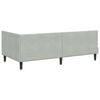 vidaXL Struttura Letto Angolare con Materasso 2 pcs Grigio chiaro