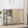 vidaXL Mobile laterale Sonoma 96.5 x 30 x 75 cm Legno multistrato