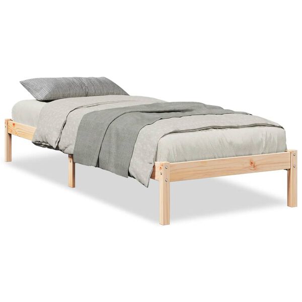 vidaXL Letto Extra Lungo senza Materasso 100x220 cm in Legno di Pino