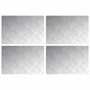 vidaXL Gradini per Scale 4 pz 60 x 40 cm Argento Alluminio